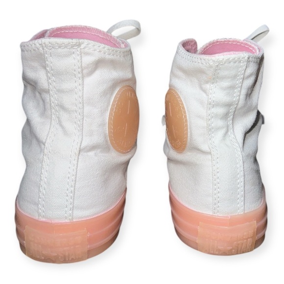 Chuck Taylor All Star Converse White High-Top Sneakers size 8 - Picture 4 of 12